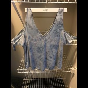 American Eagle Off the Shoulder Tie-Dye Tank
